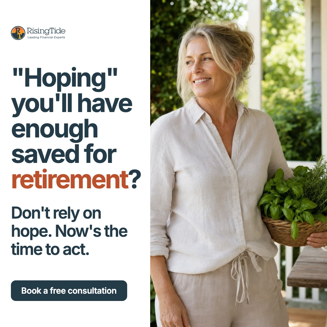 First prototype Rising Tide Financial image ad